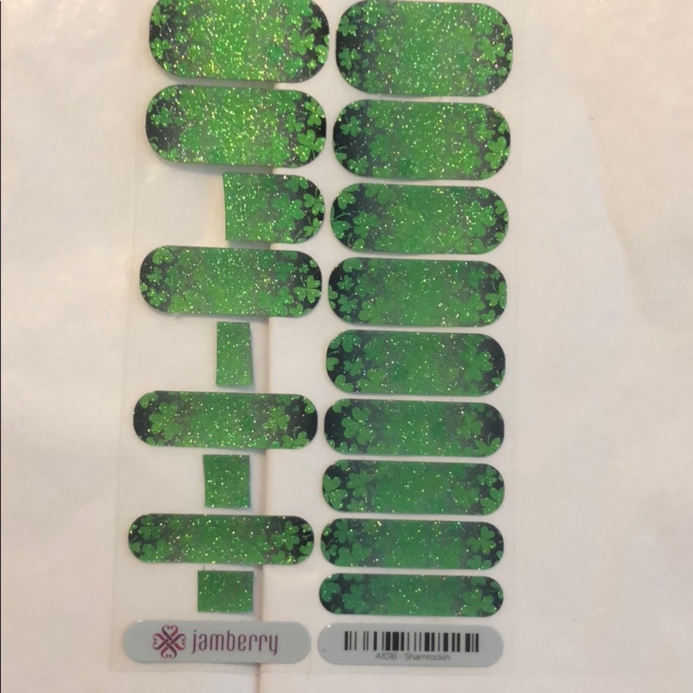 Jamberry Shamrockin Partial Sheet
